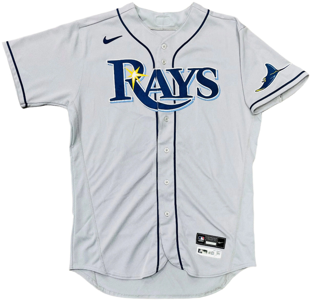 Rays Andrew Kittredge Team Issued Authentic Autographed Gray Jersey