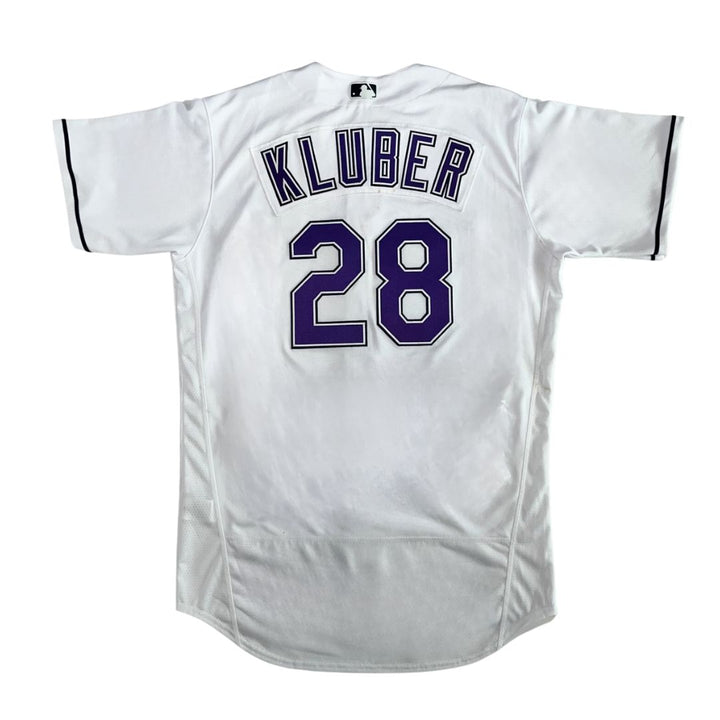 Rays Corey Kluber Team Issued Authentic Devil Rays Jersey