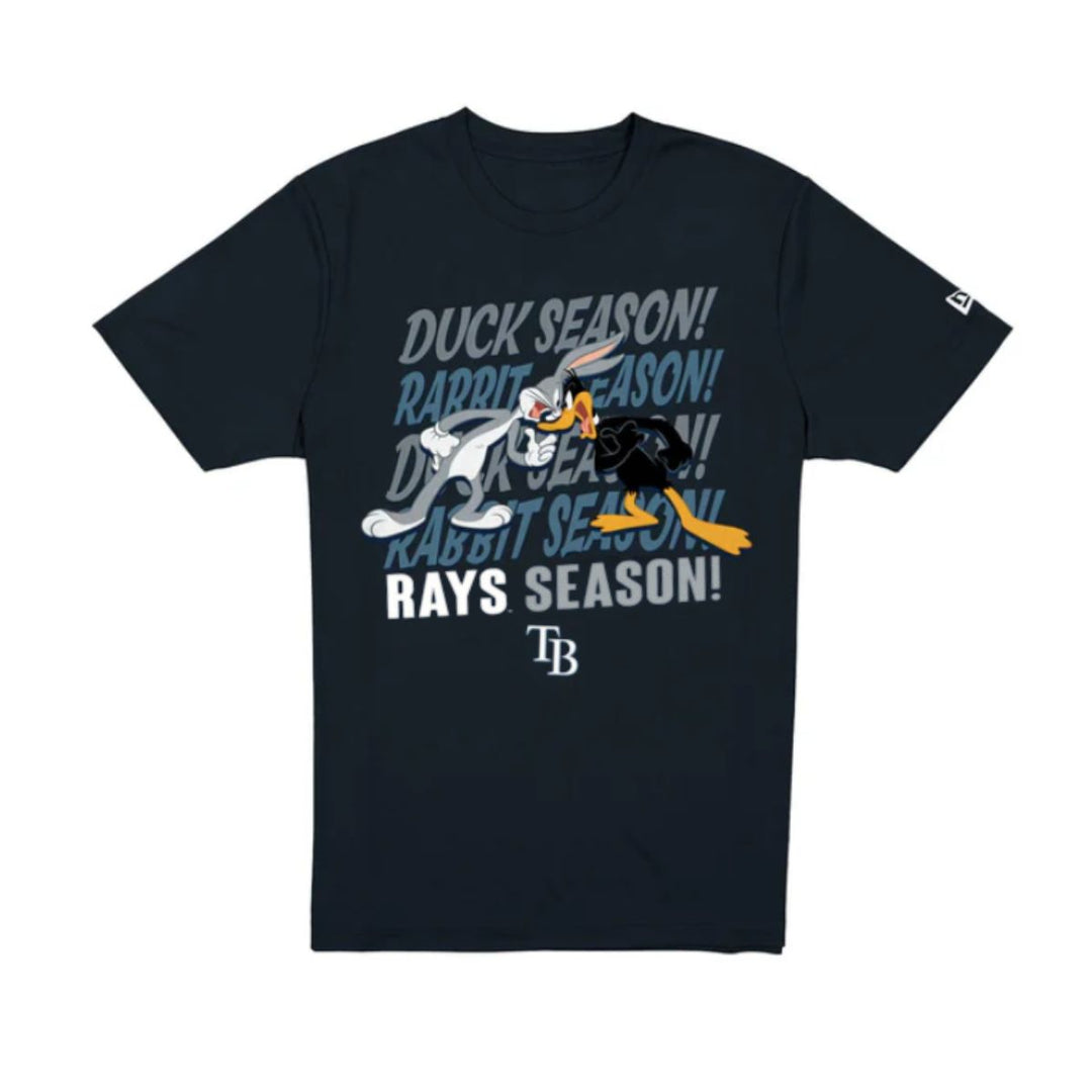 Rays Men's New Era Navy Looney Tunes Rays Season T-Shirt