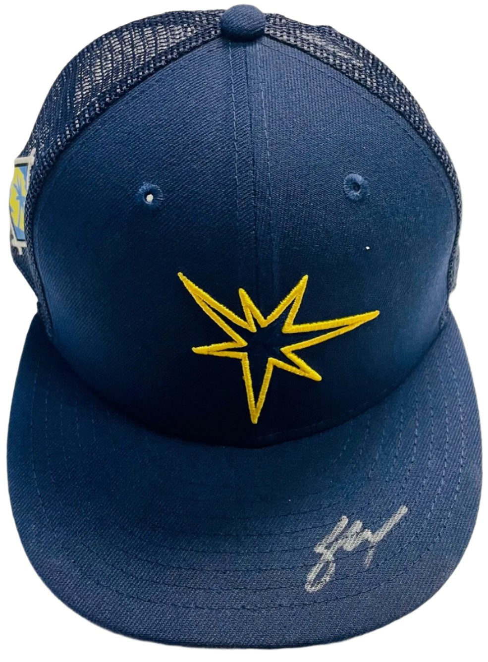 Rays Shane McClanahan Team Issued Authentic Autographed Spring Training Hat