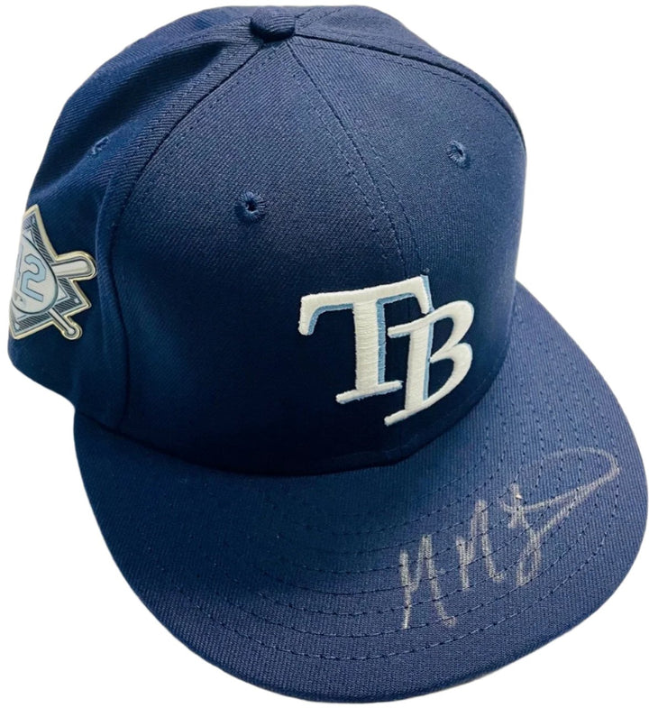 Rays Manuel Margot Game Used Authentic Autographed Jackie Robinson Day Hat