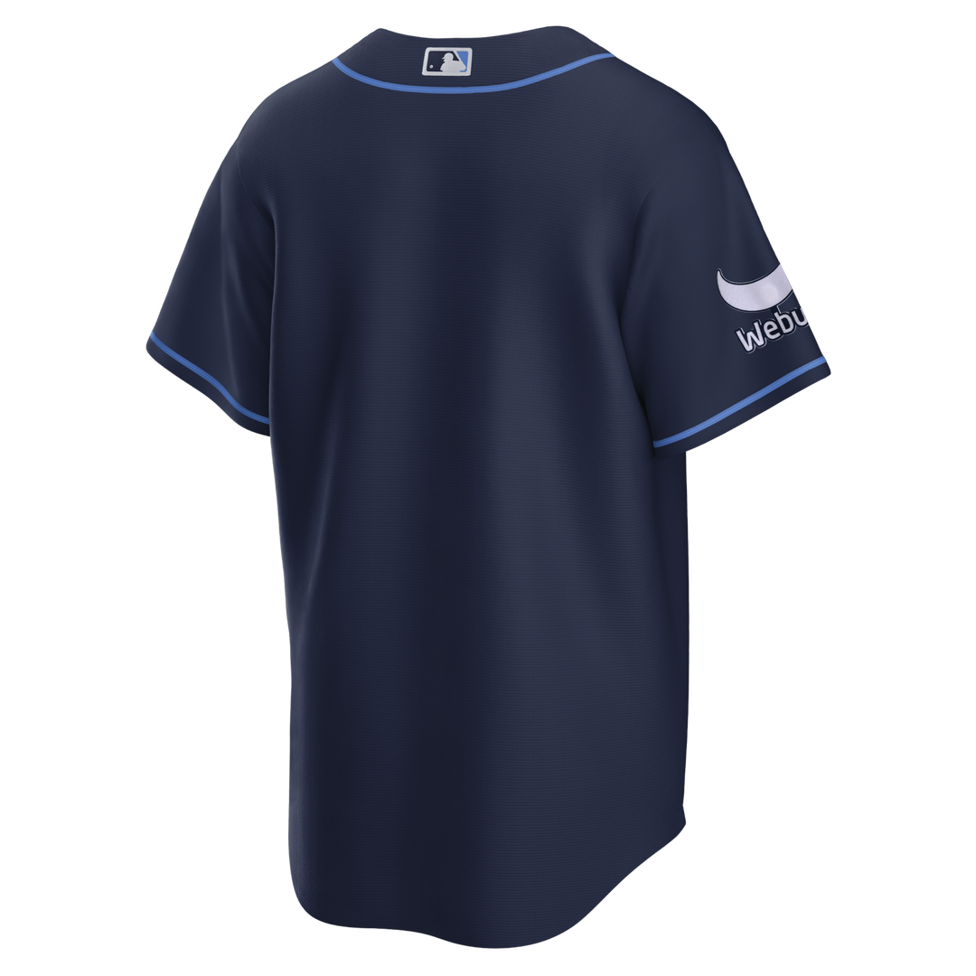 Rays Men's Nike Alternate Navy Replica Jersey