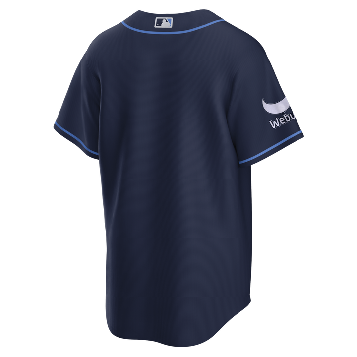 Rays Men's Nike Alternate Navy Replica Jersey