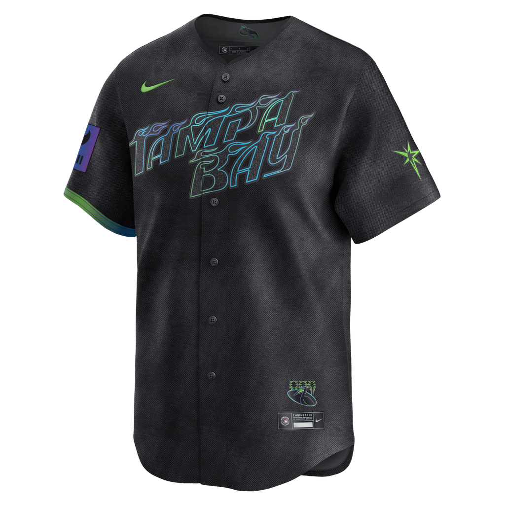 Tampa Bay Rays Nike Charcoal Grey City Connect Limited Replica