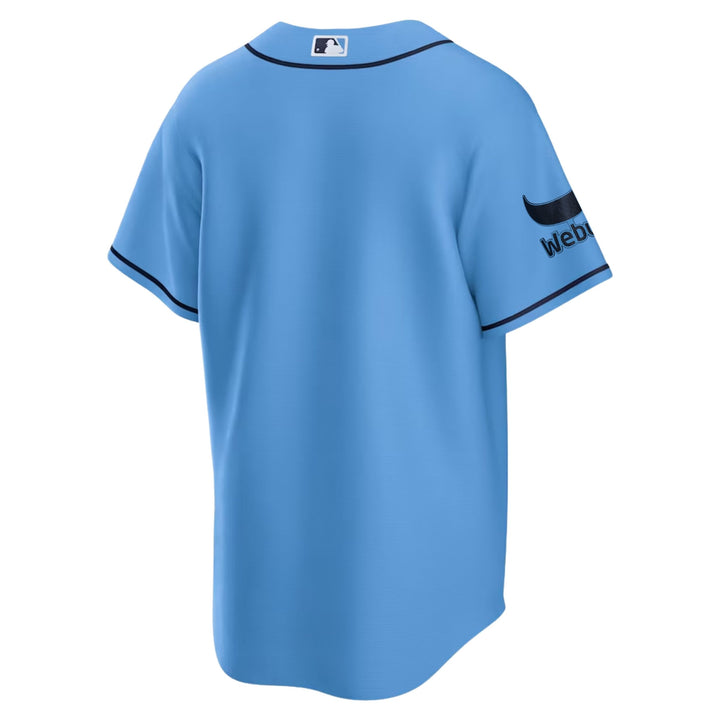 Rays Men's Nike Columbia Blue Burst Replica Jersey