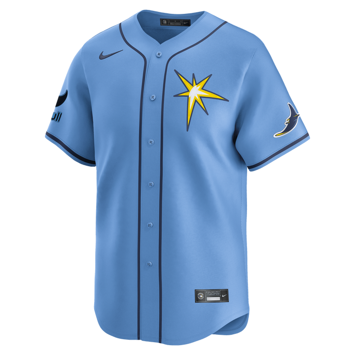 Rays Men's Nike Columbia Blue Burst Replica Jersey