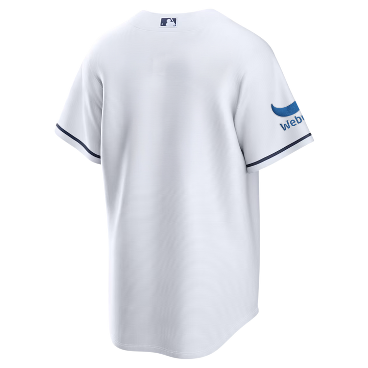 Rays Men's Nike White Devil Rays Replica Jersey - Home