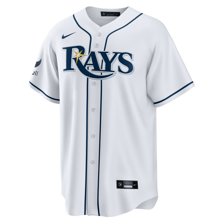 Rays Men's Nike White Home Replica Jersey