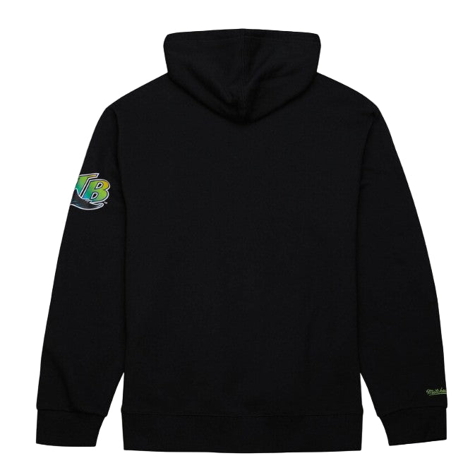 Rays Men's Mitchell & Ness Black Devil Rays Game Time Fleece Hoodie