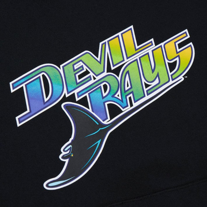 Rays Men's Mitchell & Ness Black Devil Rays Game Time Fleece Hoodie
