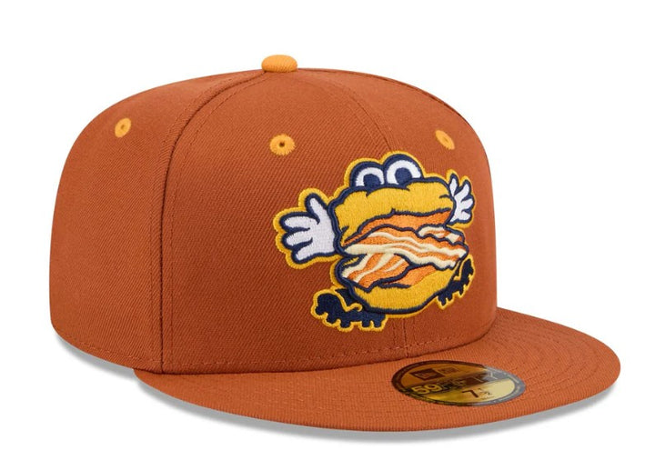 Rays New Era Montgomery Biscuits Bacon Theme Night 59Fifty Fitted Hat