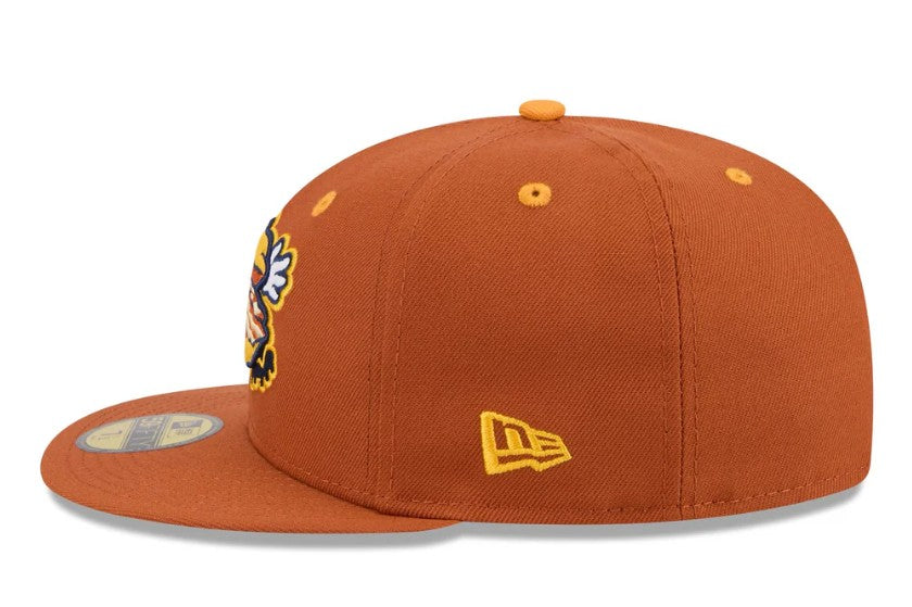 Rays New Era Montgomery Biscuits Bacon Theme Night 59Fifty Fitted Hat