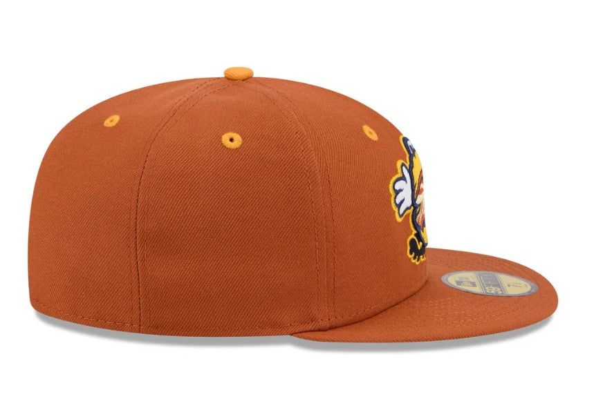 Rays New Era Montgomery Biscuits Bacon Theme Night 59Fifty Fitted Hat