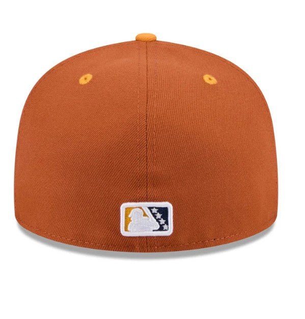 Rays New Era Montgomery Biscuits Bacon Theme Night 59Fifty Fitted Hat