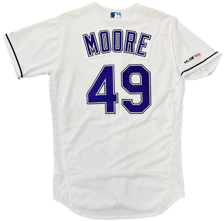 Rays Adam Moore Team Issued Authentic Devil Rays Jersey