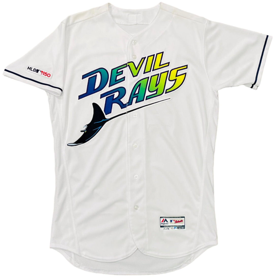 Rays Adam Moore Team Issued Authentic Devil Rays Jersey