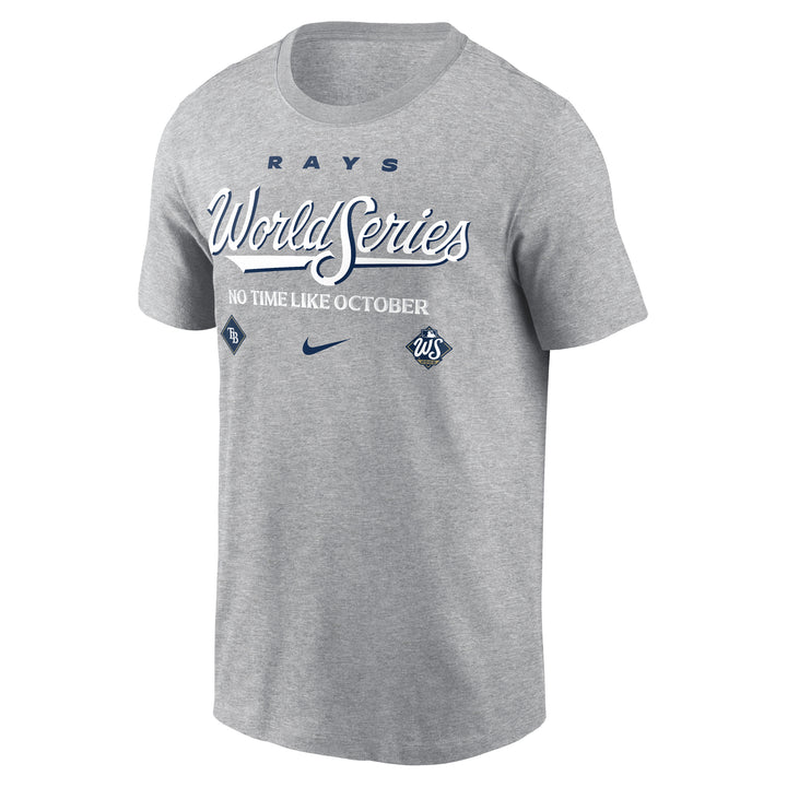 Rays Nike Gray 2026 World Series Cotton T-Shirt