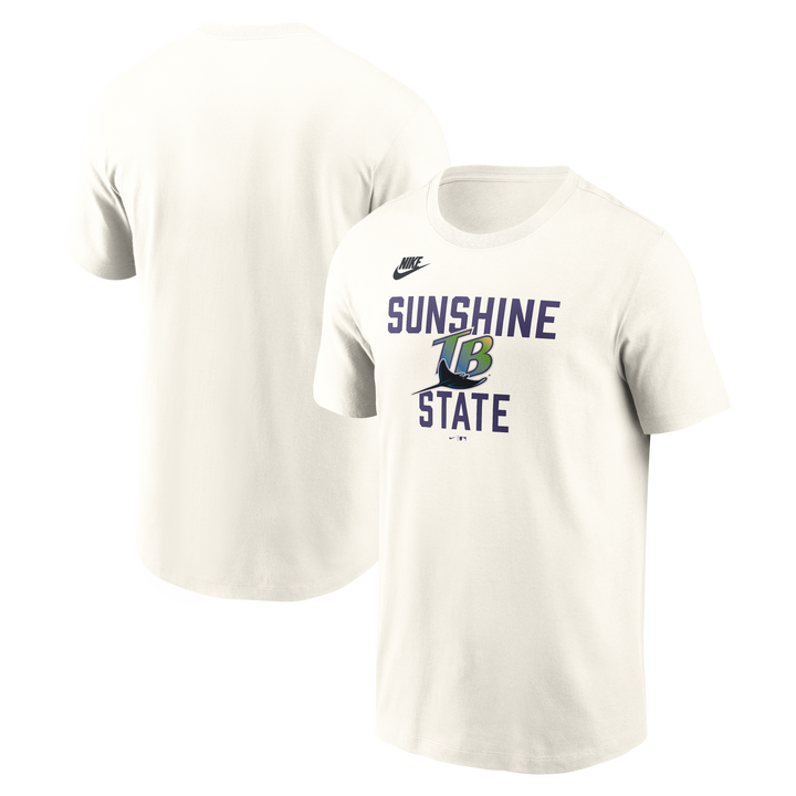 Rays Nike White Devil Rays Sunshine State T-Shirt