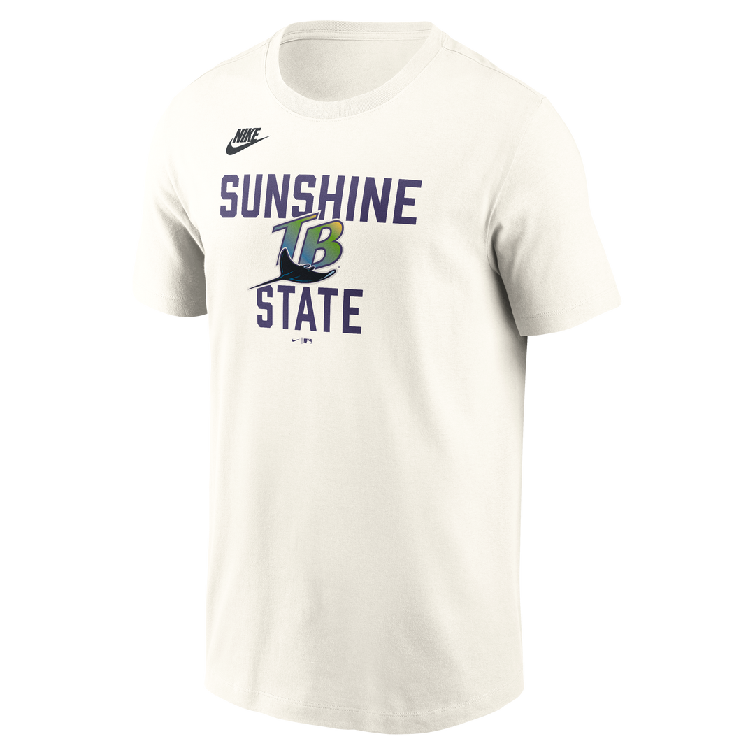 Rays Nike White Devil Rays Sunshine State T-Shirt