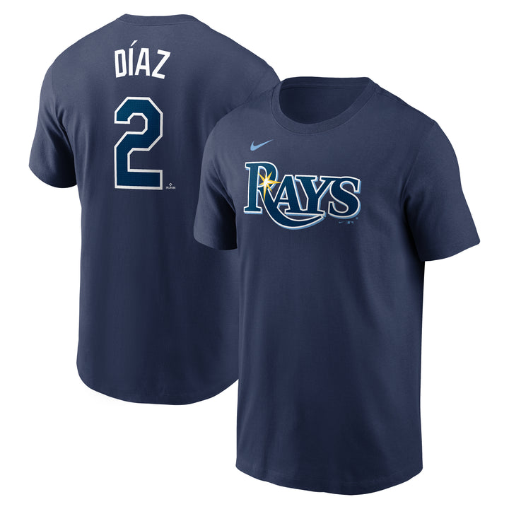 Rays Nike Navy Yandy Diaz Fuse Player Tee
