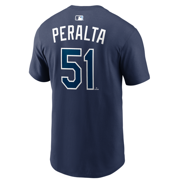 Rays Nike Navy Freddy Peralta Player Tee