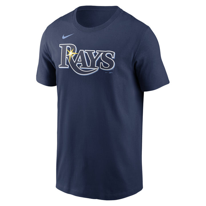 Rays Men's Nike Navy Blue Wordmark Dri Fit T-Shirt