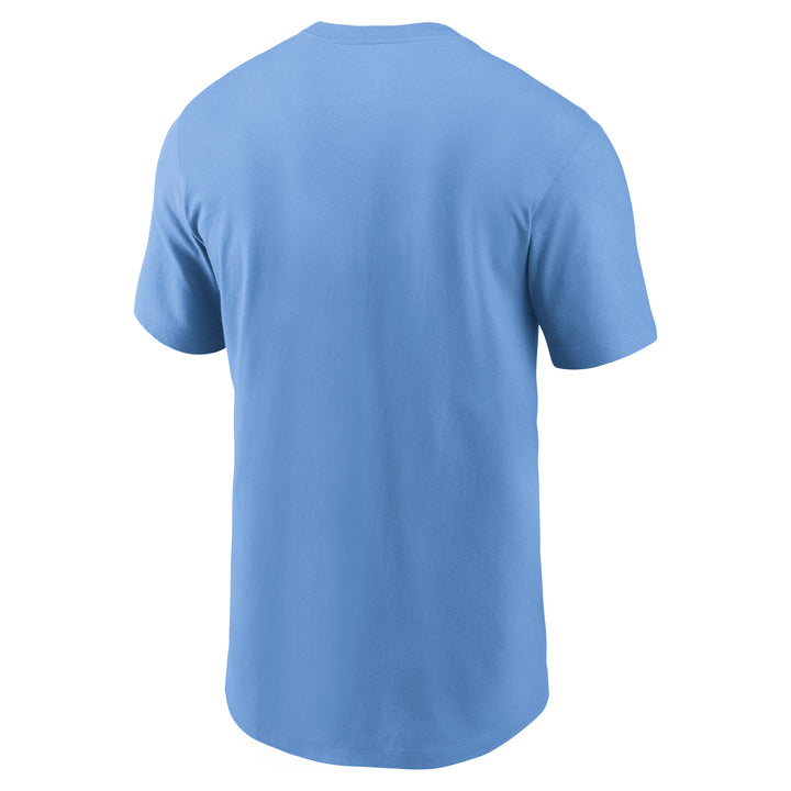 Rays Men's Nike Valor Blue Wordmark Dri Fit T-Shirt