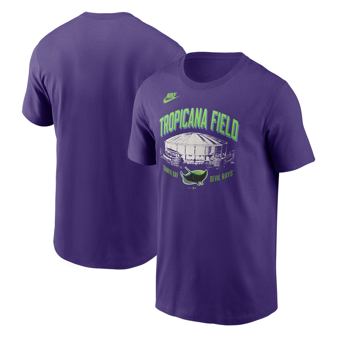 Rays Nike Purple Devil Rays Tropicana Field T-Shirt