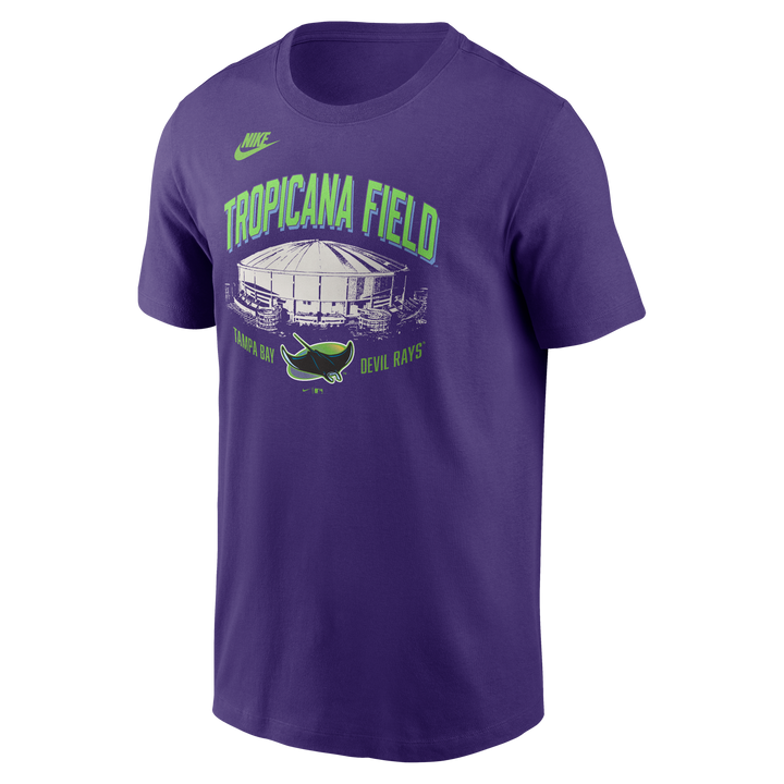 Rays Nike Purple Devil Rays Tropicana Field T-Shirt