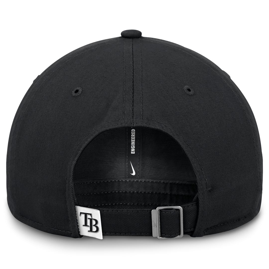 Rays Nike Black Tampa Bay Club Cap Adjustable Hat