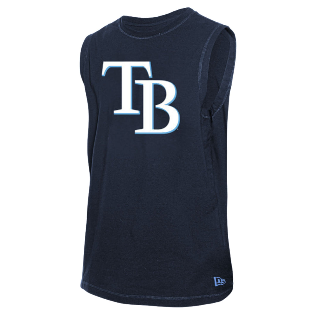 Rays Men's New Era Navy TB Shooter Tank Top