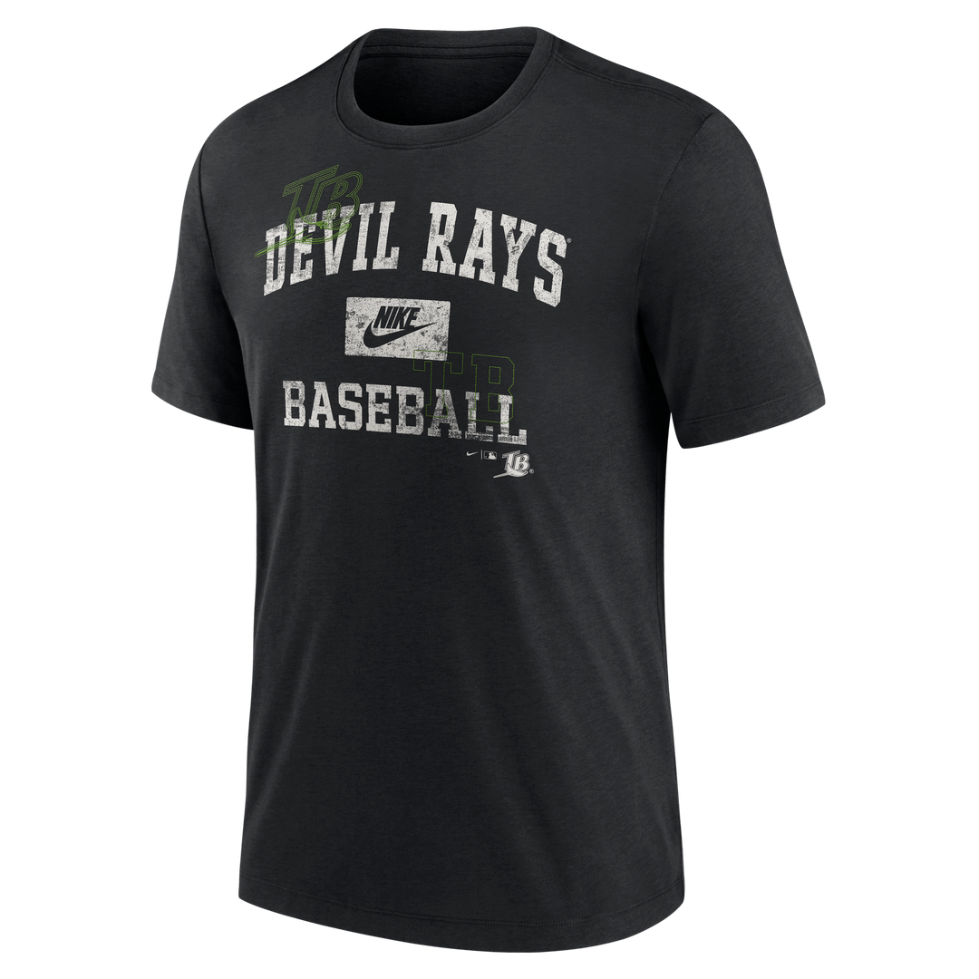 Rays Men's Nike Black Devil Rays Baseball T-Shirt
