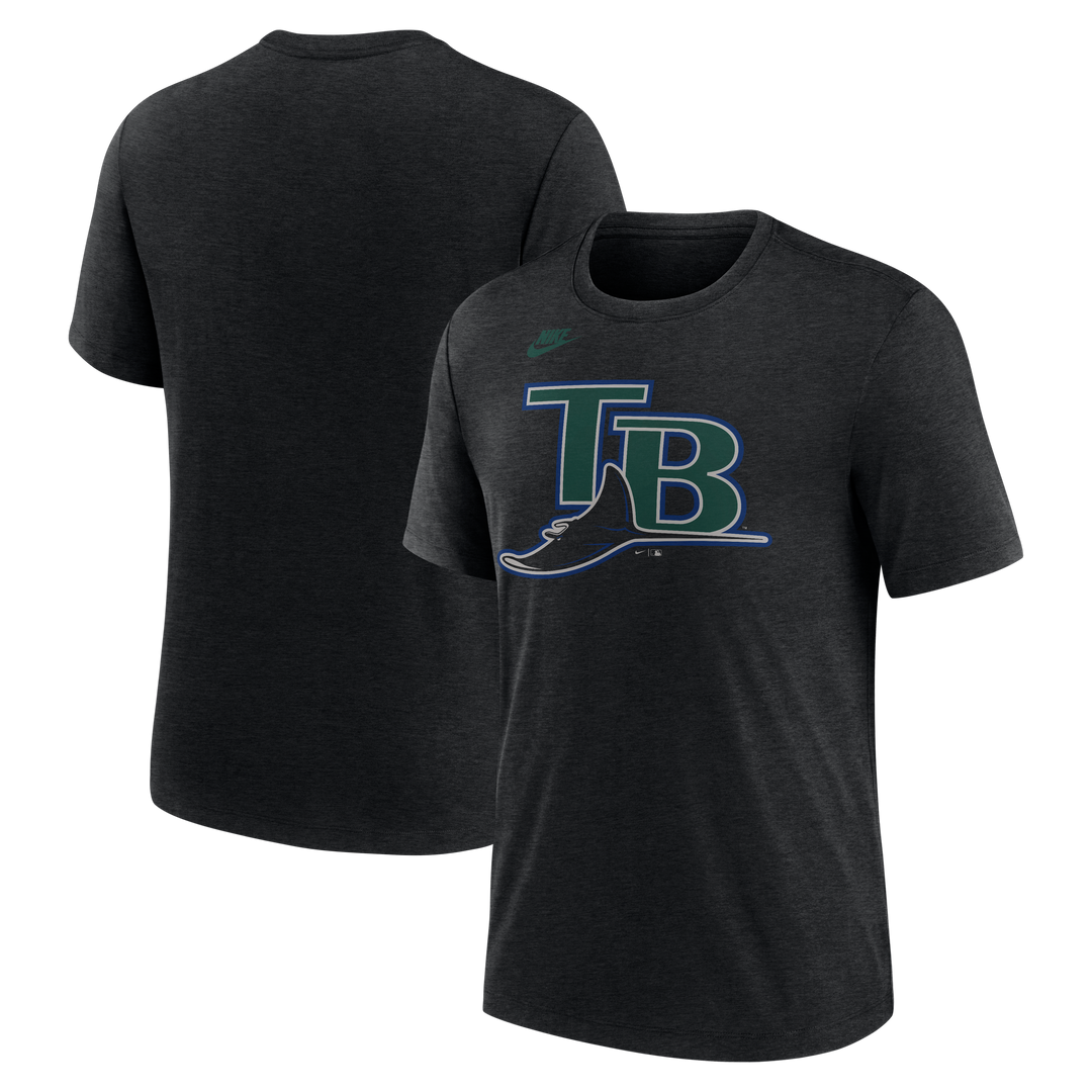 Rays Nike Grey Devil Rays TB Coop Logo T-Shirt