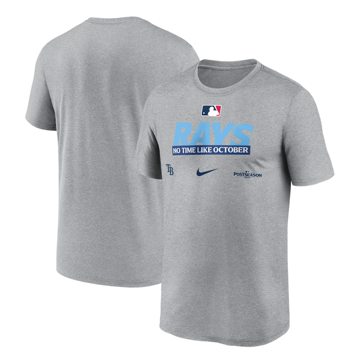 Rays Nike Gray 2026 Postseason Legend T-Shirt