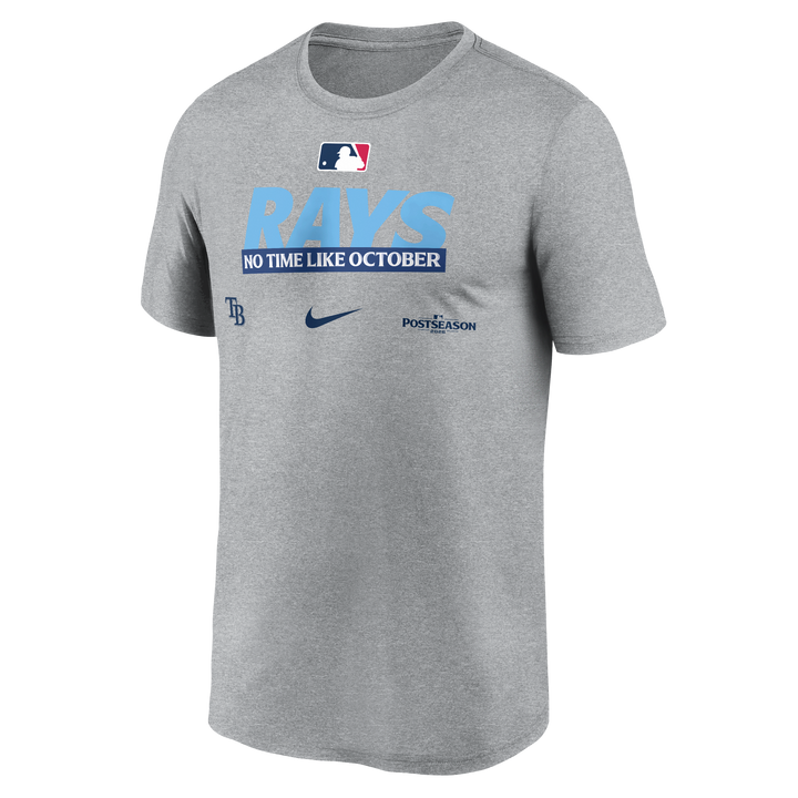 Rays Nike Gray 2026 Postseason Legend T-Shirt