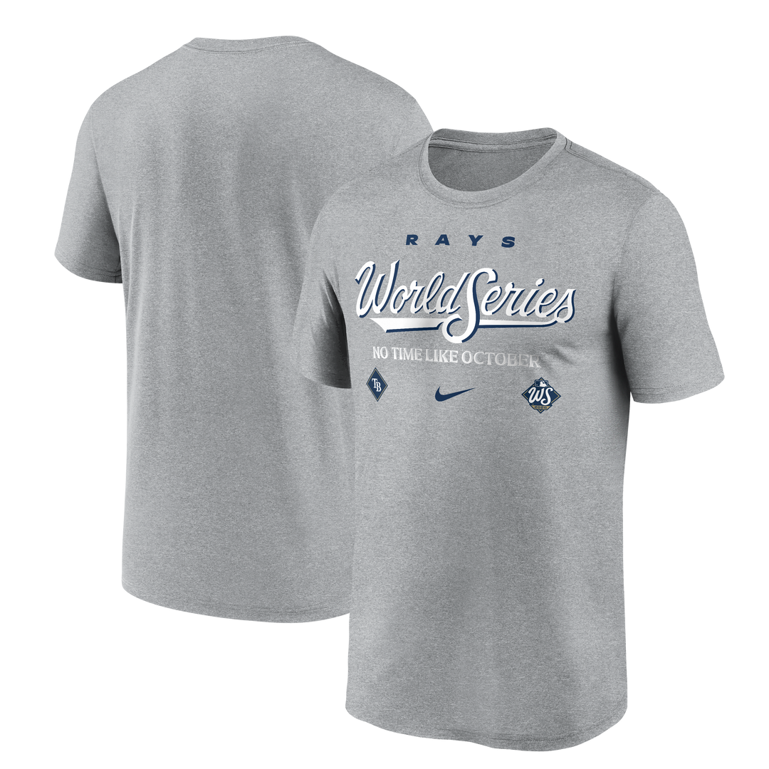 Rays Nike Gray 2026 World Series Legend Dri-FIT T-Shirt