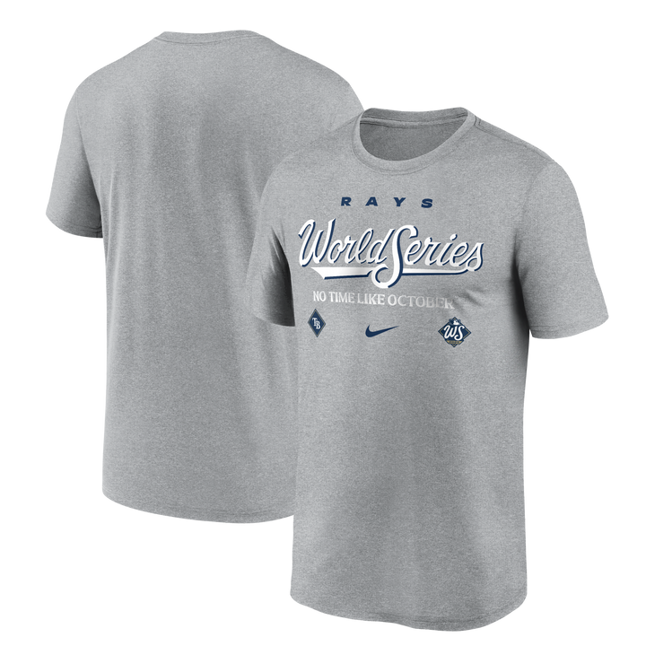 Rays Nike Gray 2026 World Series Legend Dri-FIT T-Shirt
