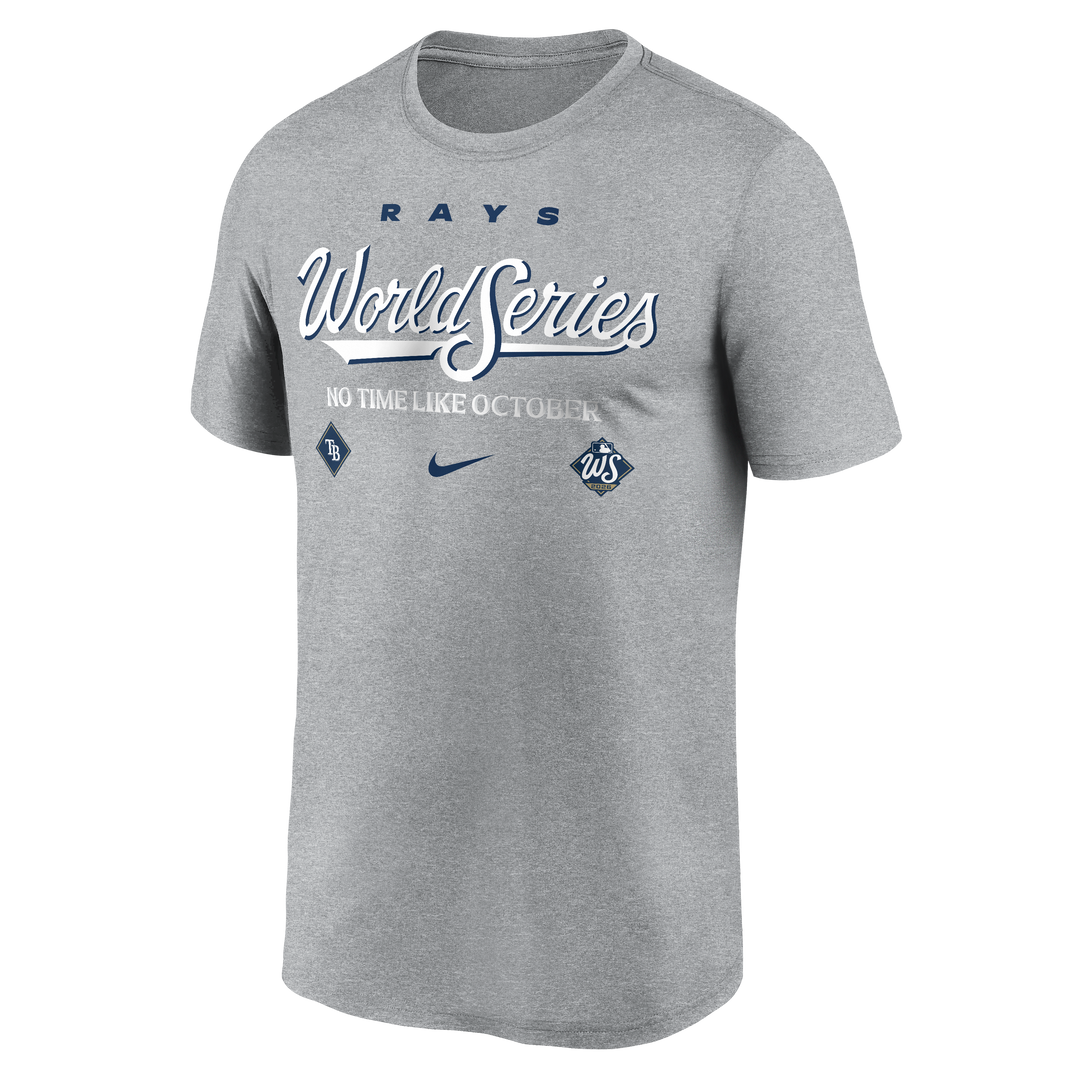 Rays Nike Gray 2026 World Series Legend Dri-FIT T-Shirt