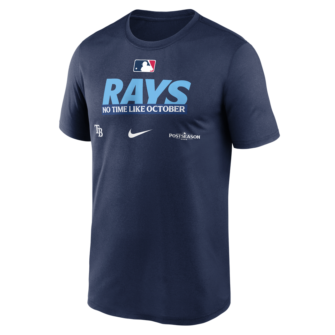 Rays Nike Navy 2026 Postseason Legend T-Shirt
