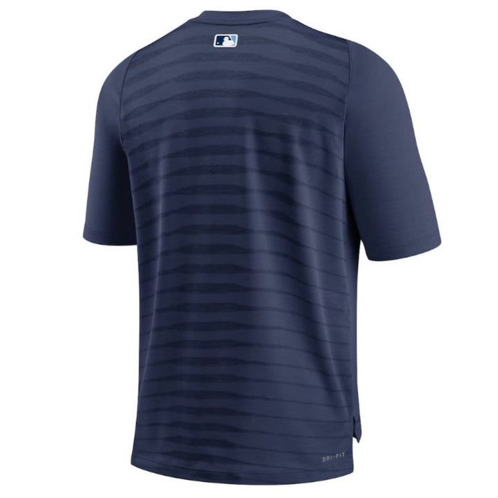 Rays Men's Nike Navy Dri-Fit Authentic Collection Pregame Performance Top