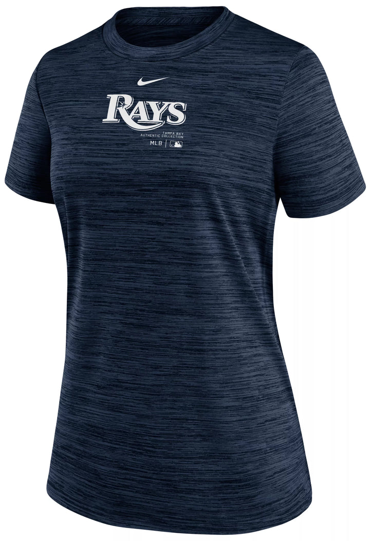 Rays Women's Nike Navy Authentic Collection Velocity T-Shirt