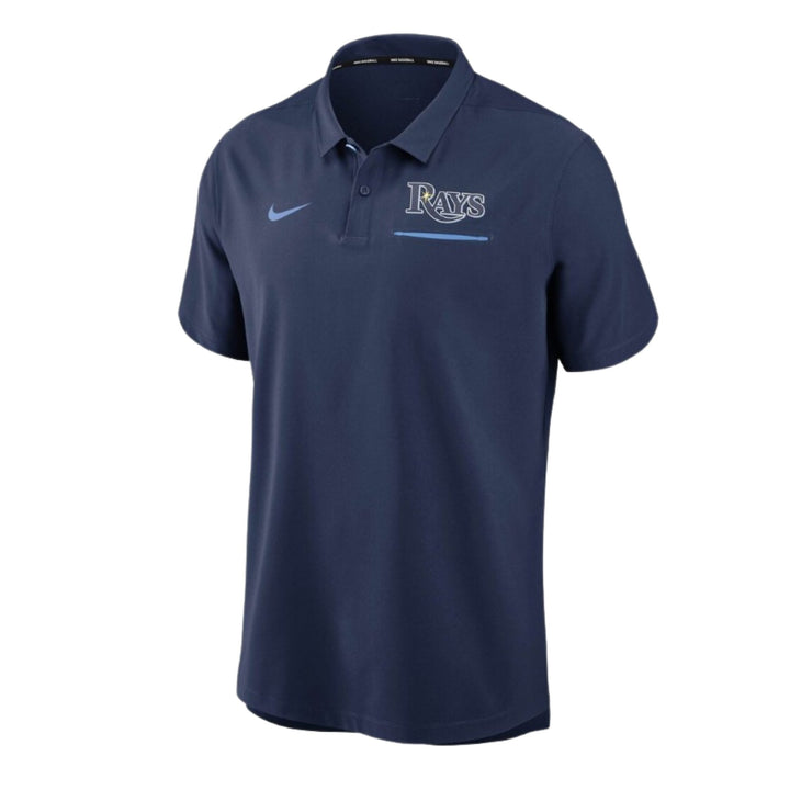 Rays Men's Nike Navy Wordmark Performance Polo