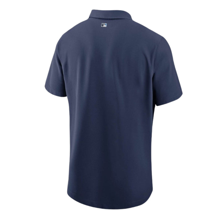 Rays Men's Nike Navy Wordmark Performance Polo