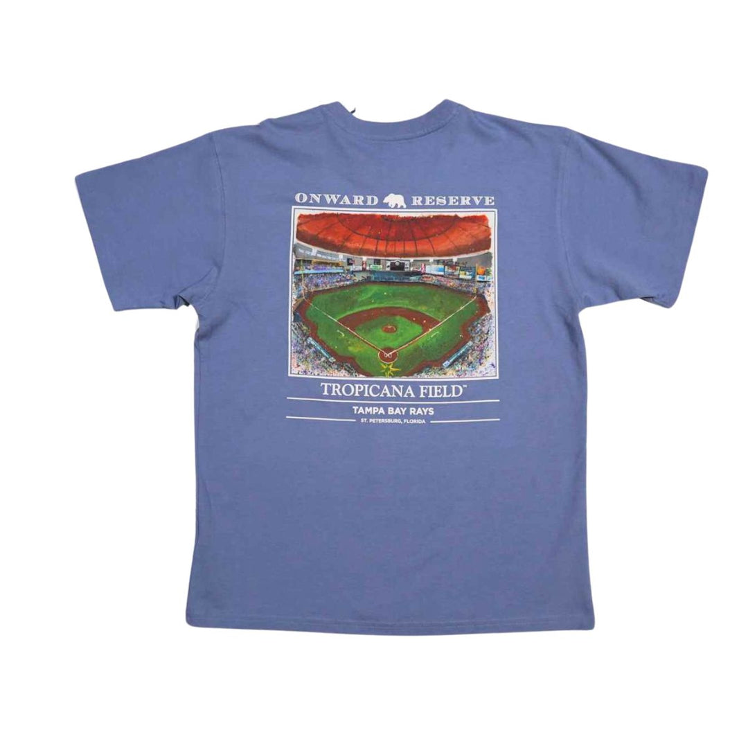 Rays Men's Onward Reserve Blue Tropicana Field T-Shirt