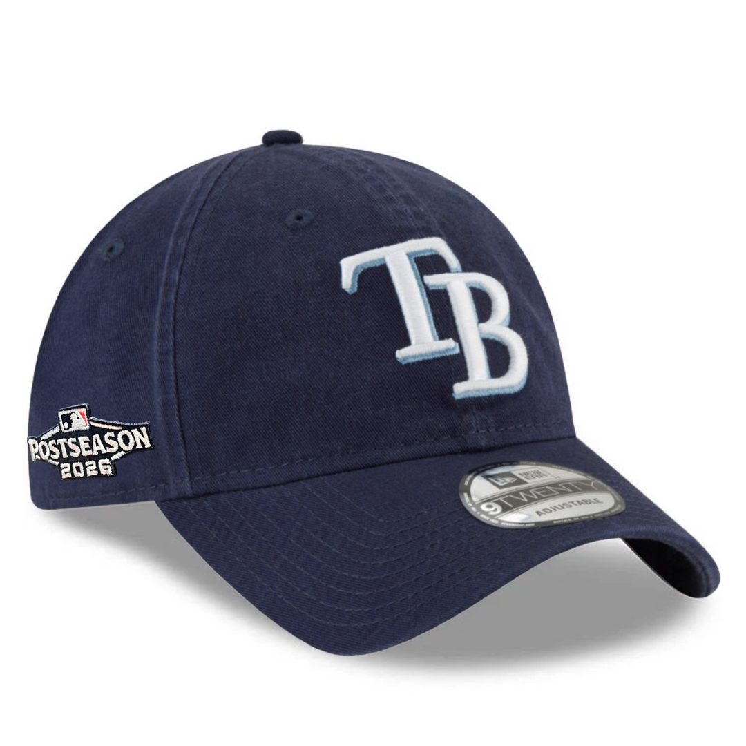 Rays New Era Navy 2026 Postseason TB 9Twenty Adjustable Hat | The Rays New Era Navy 2026 Postseason TB 9Twenty Adjustable Hat | The