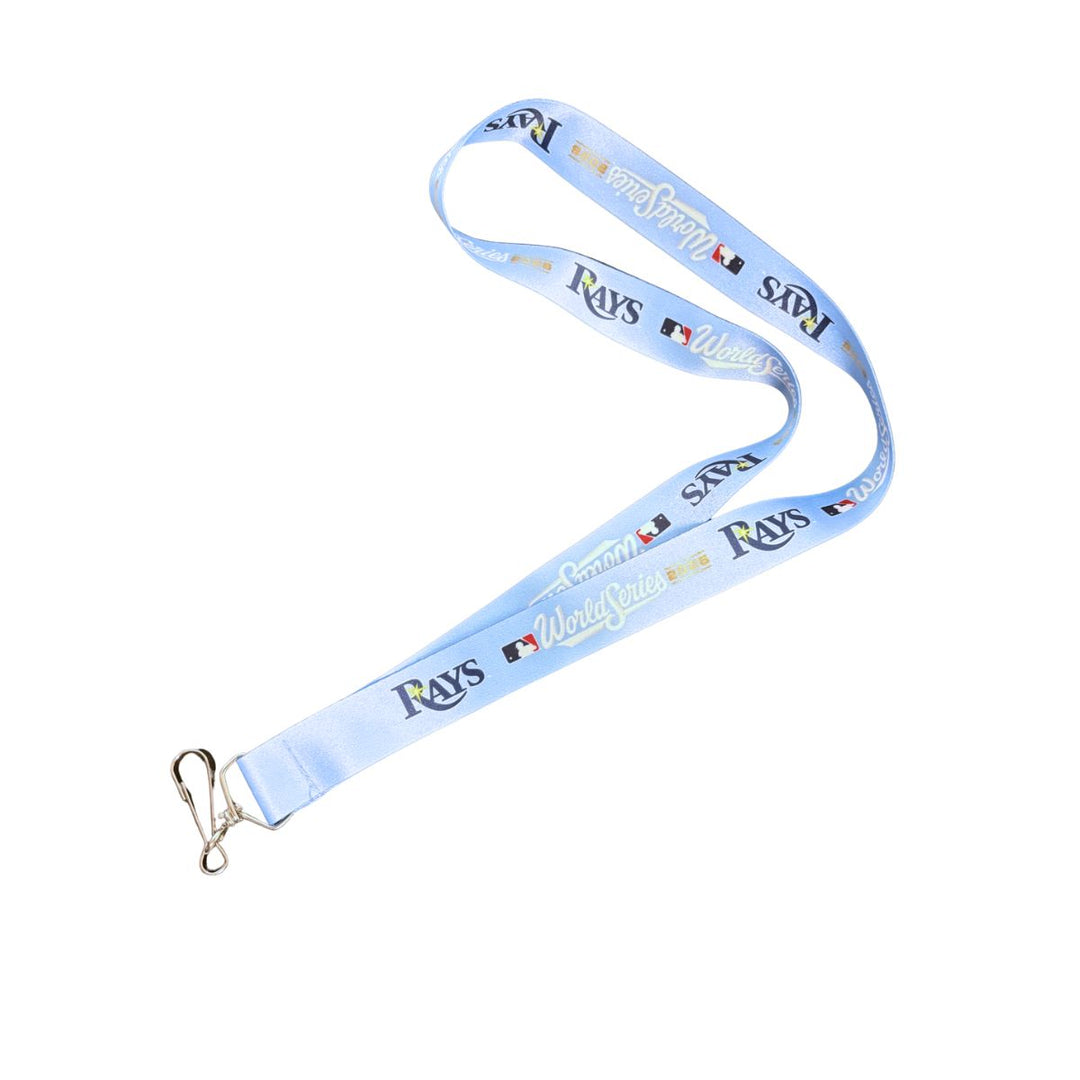 Rays Light Blue 2026 World Series Wordmark Lanyard