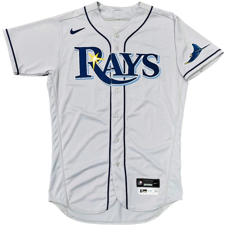 Rays Luis Patino Team Issued Authentic Autographed Gray Jersey