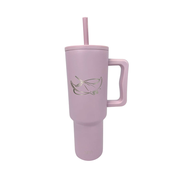 Rays Alt Simple Modern Pink 40oz Wordmark Tumbler with Handle