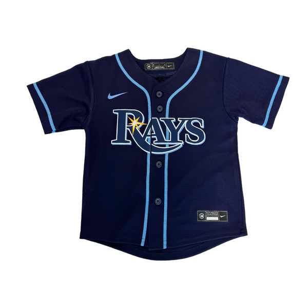 【未使用タグ付】NIKE Tampa Bay Rays ユニフォーム Rays Toddler Nike Official Navy Replica Jersey | The Bay Republic