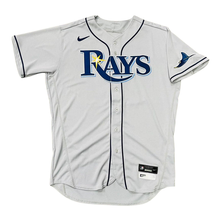 Rays Jason Adam Team Issued Authentic Autographed Grey Jersey